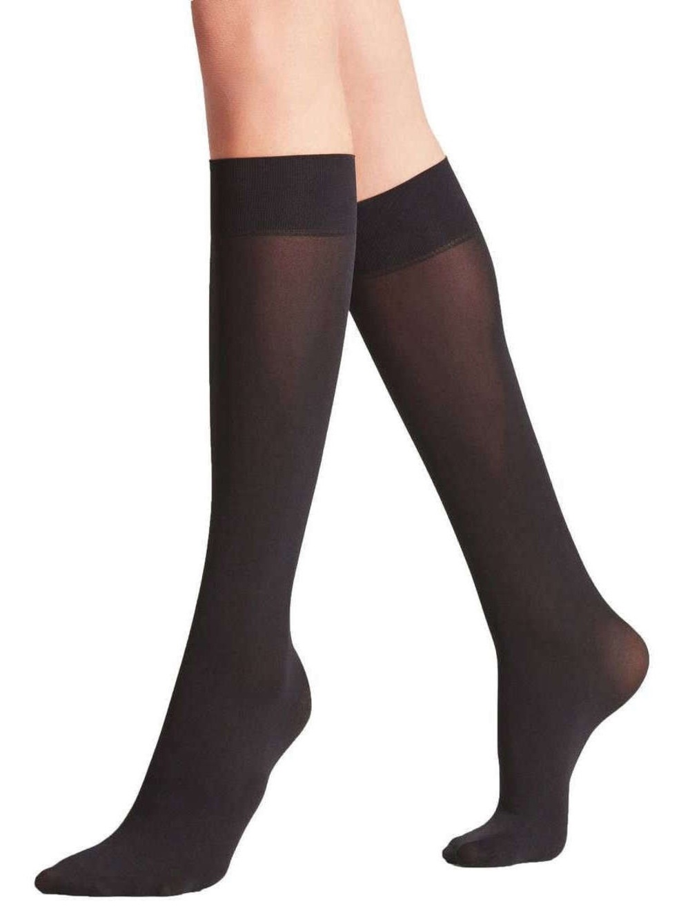 FALKE 43154 PURE MATT 50 DENIER KNEE HIGH TIGHTS BLACK SIZE SMALL NWT